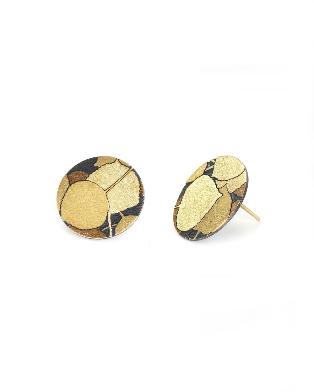 Aspen Leaves Connecting to Earth Circle Earrings