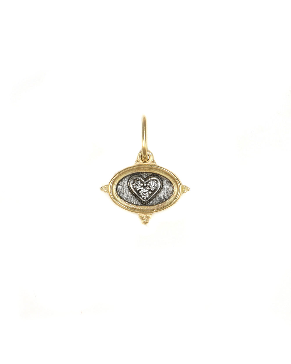 Dainty Diamond Latin Heart Charm