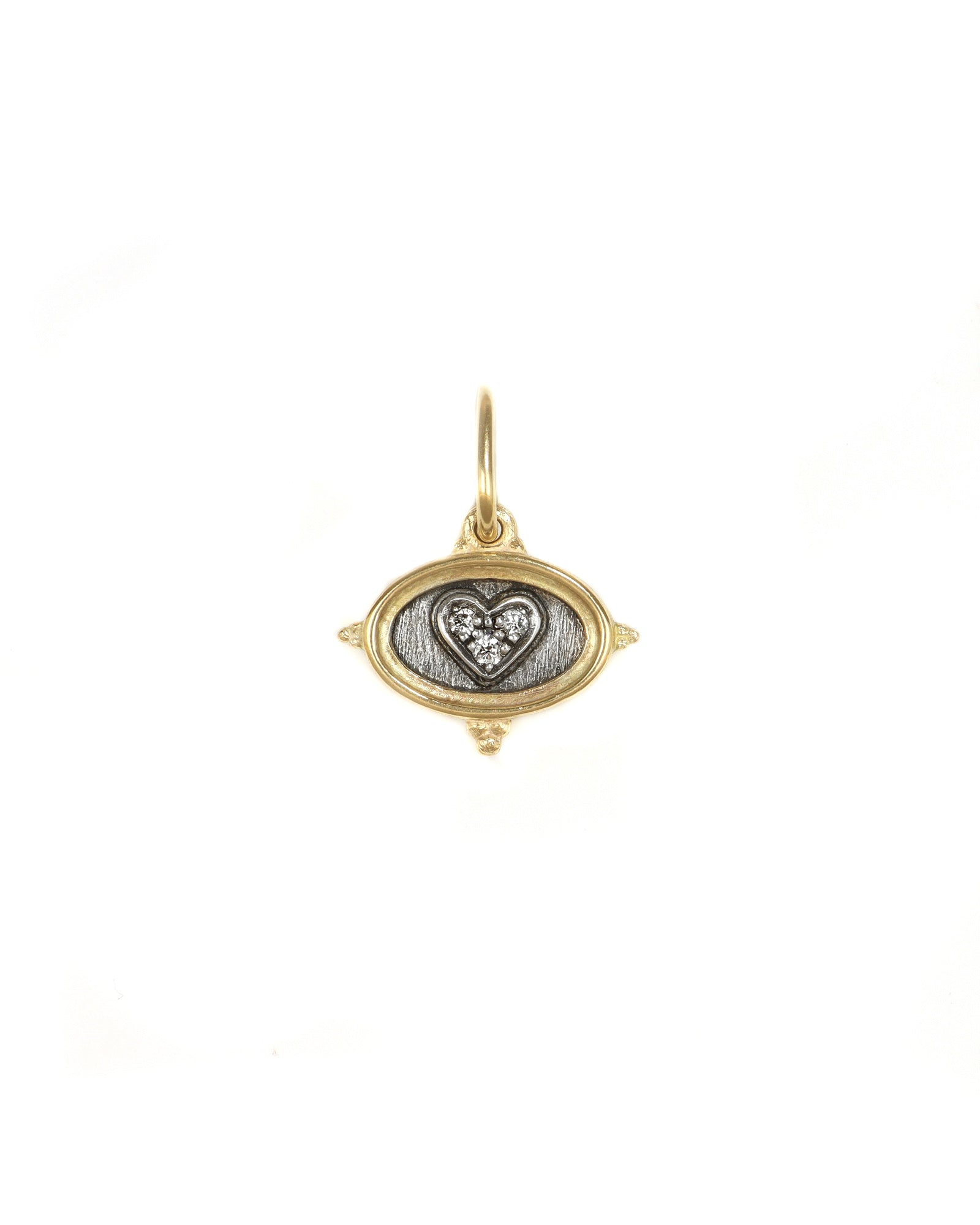 Dainty Diamond Latin Heart Charm