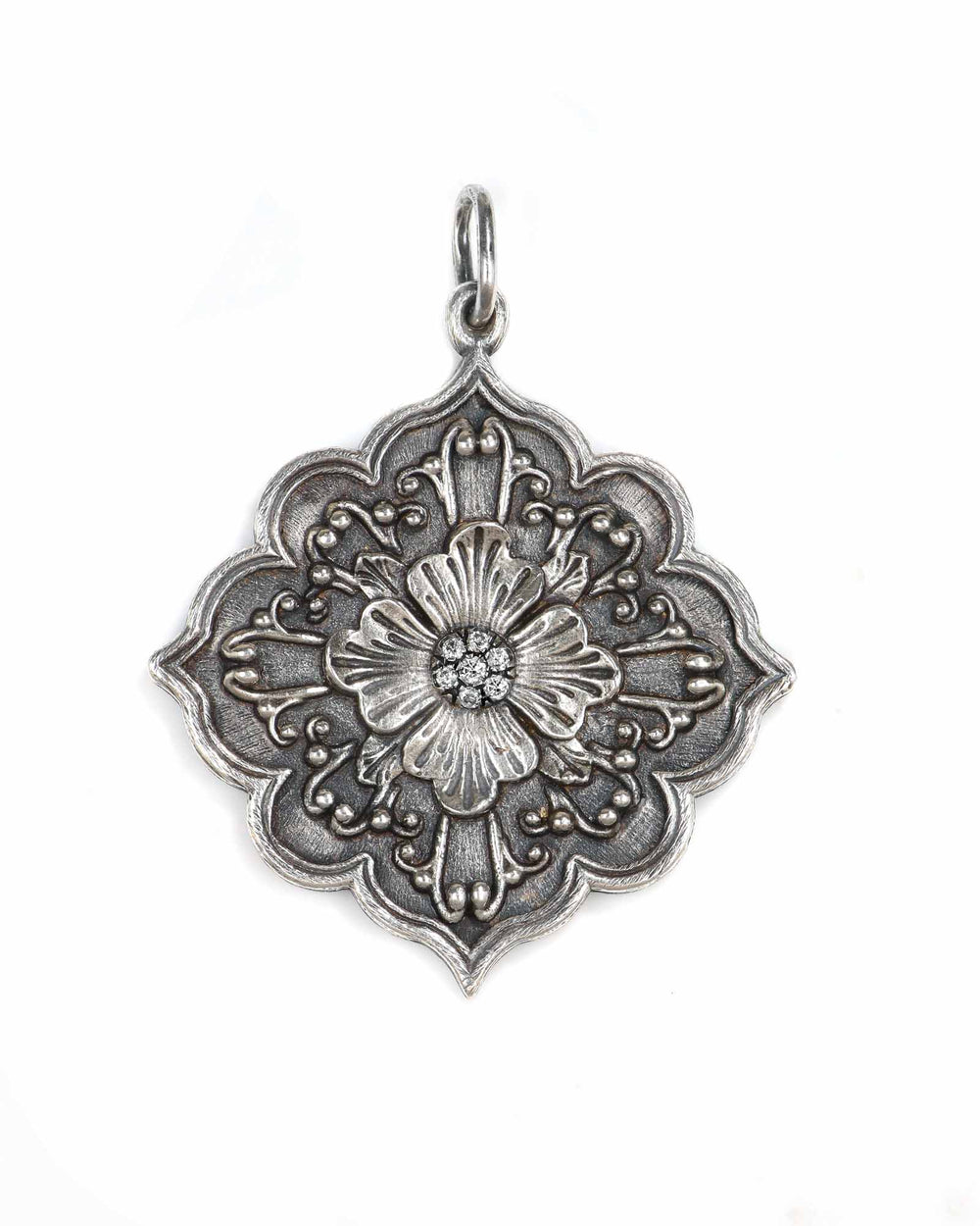 Diamond Flower Charm