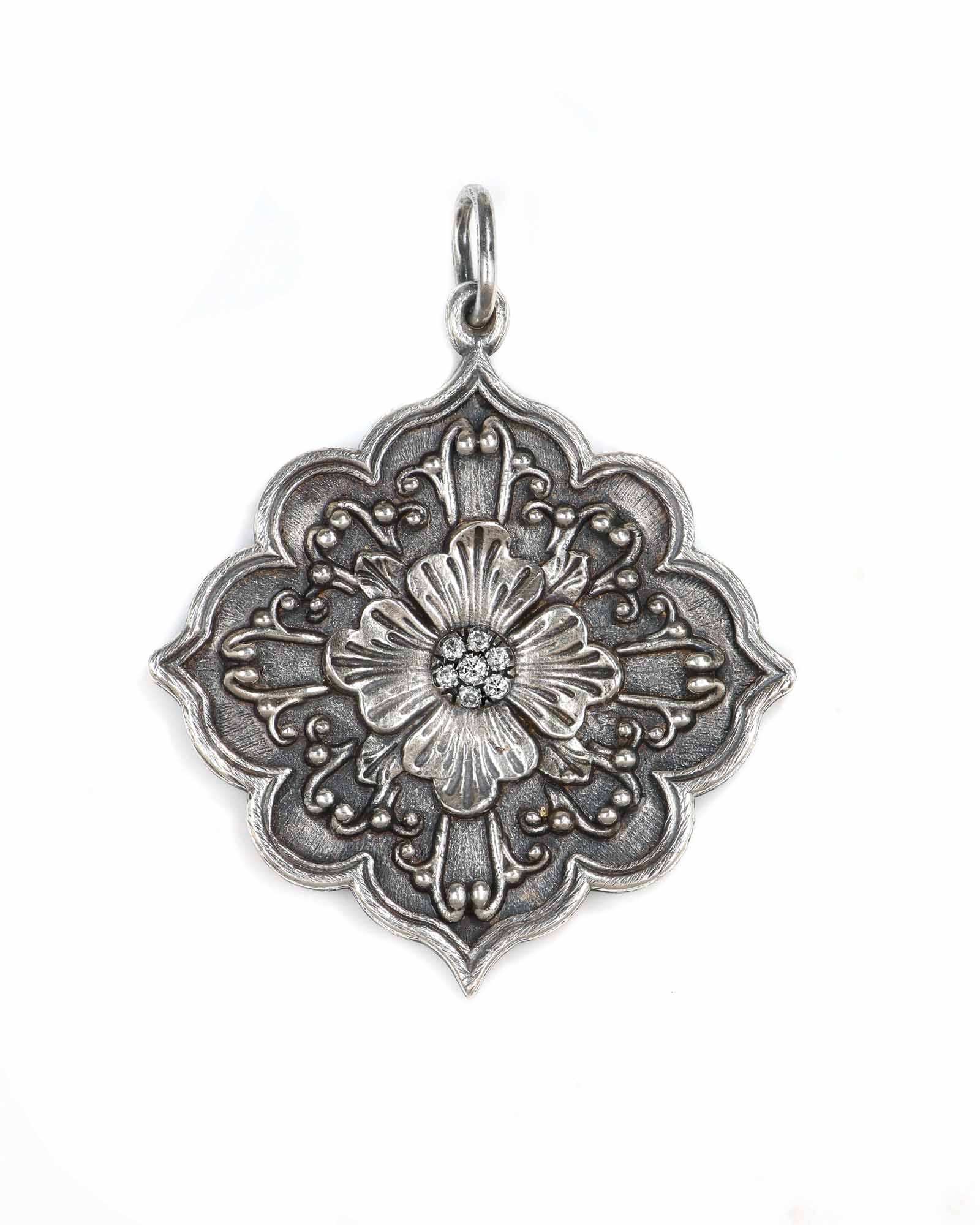 Diamond Flower Charm