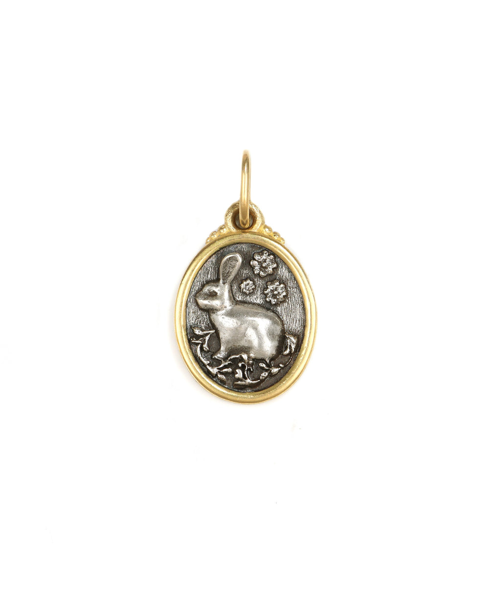 Baby Oval Rabbit Charm