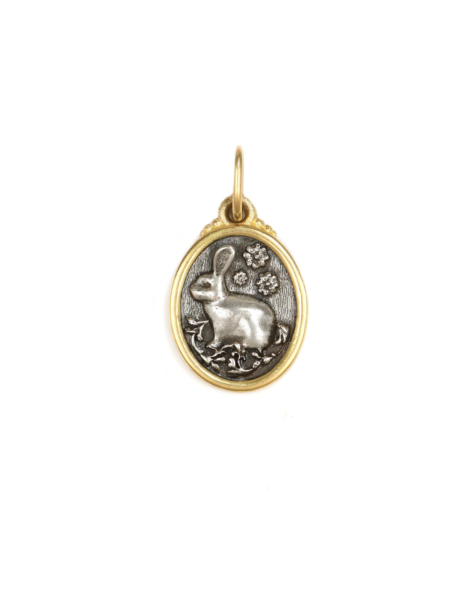 Baby Oval Rabbit Charm