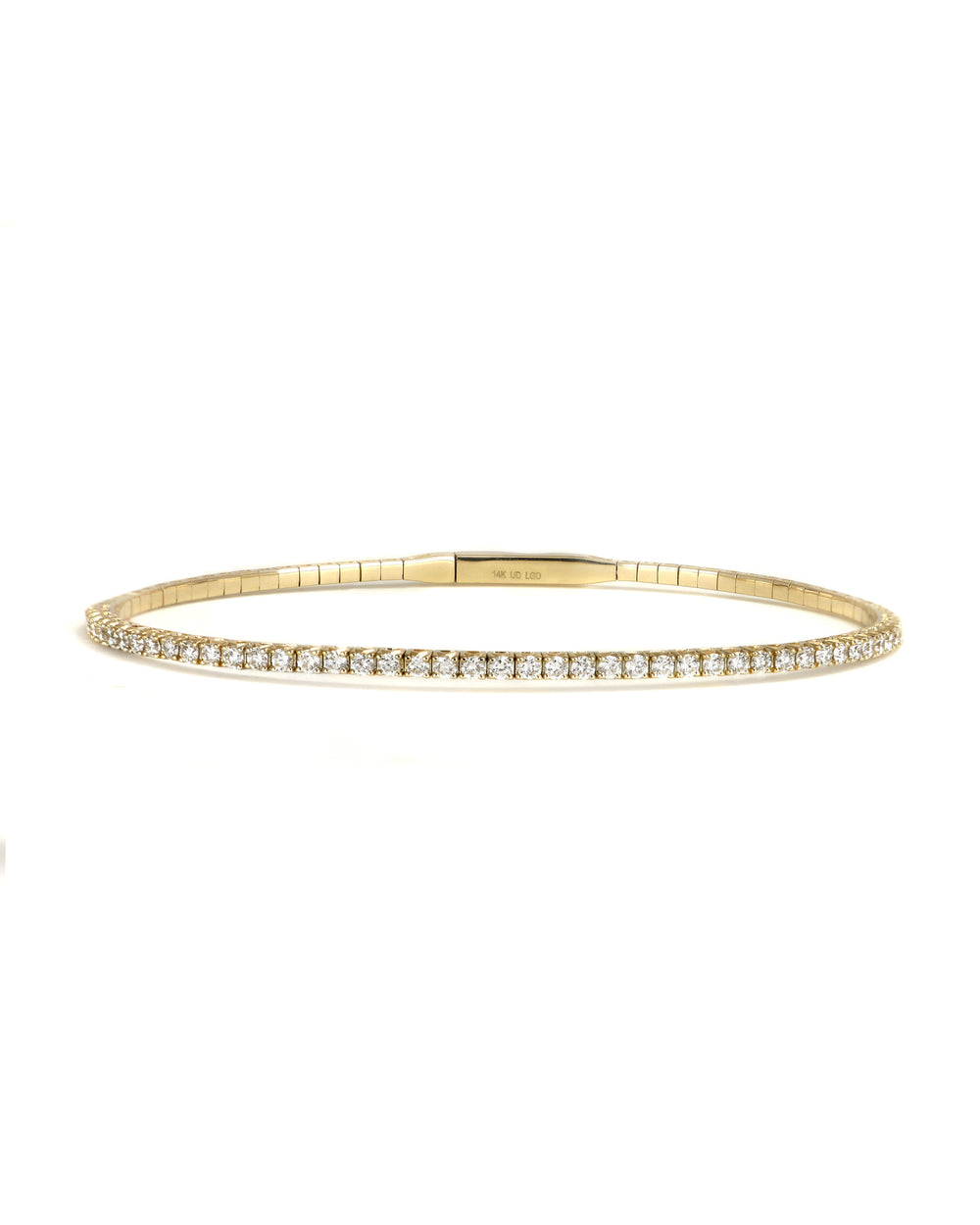 0.95ctw Half Set Lab Diamond Bangle