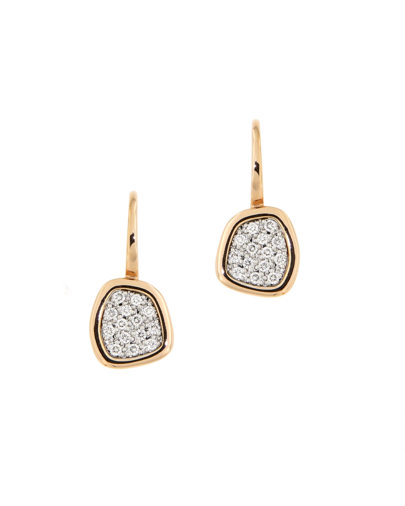 Freeform Pavé Diamond Earrings
