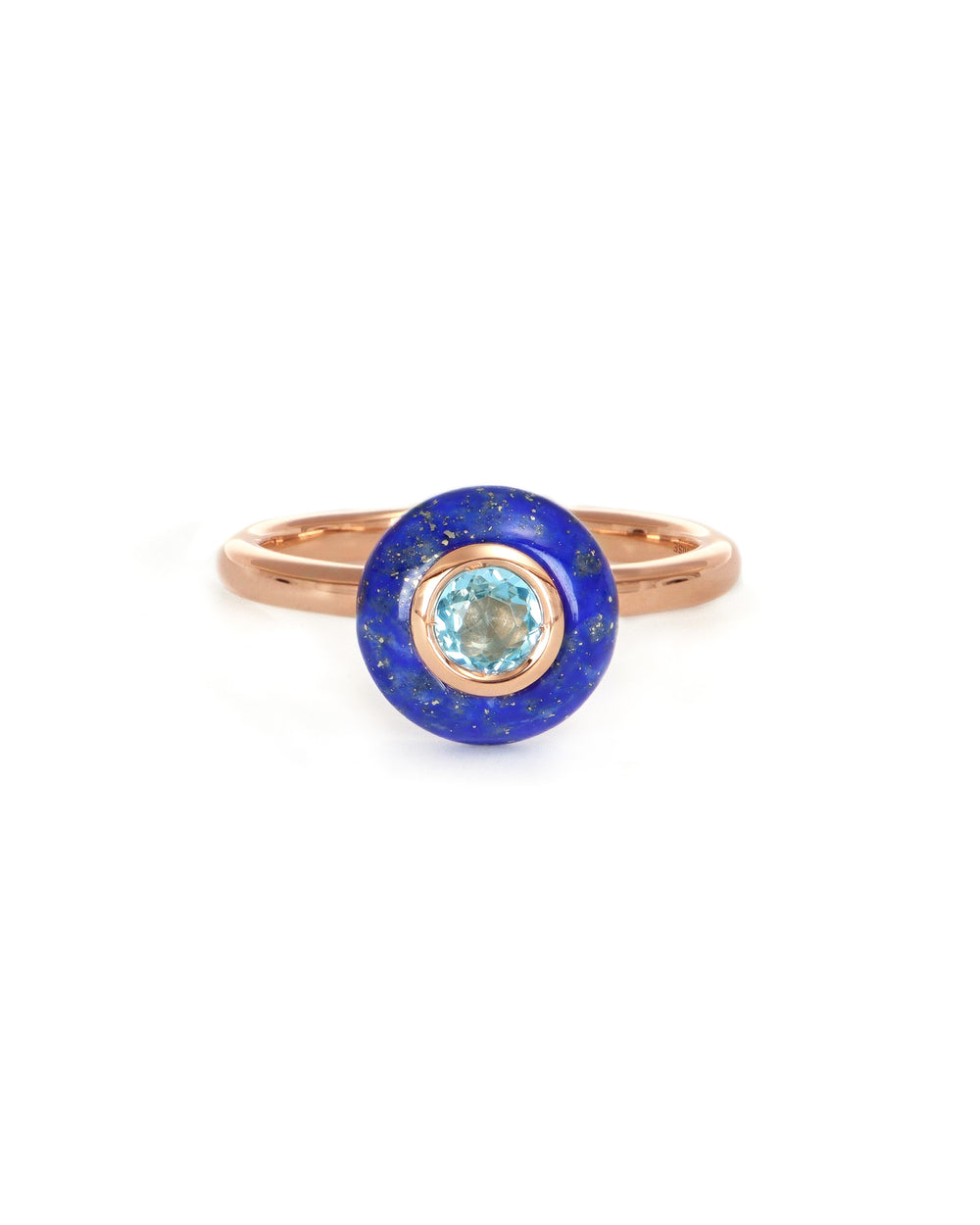 Lapis and Blue Topaz Ring