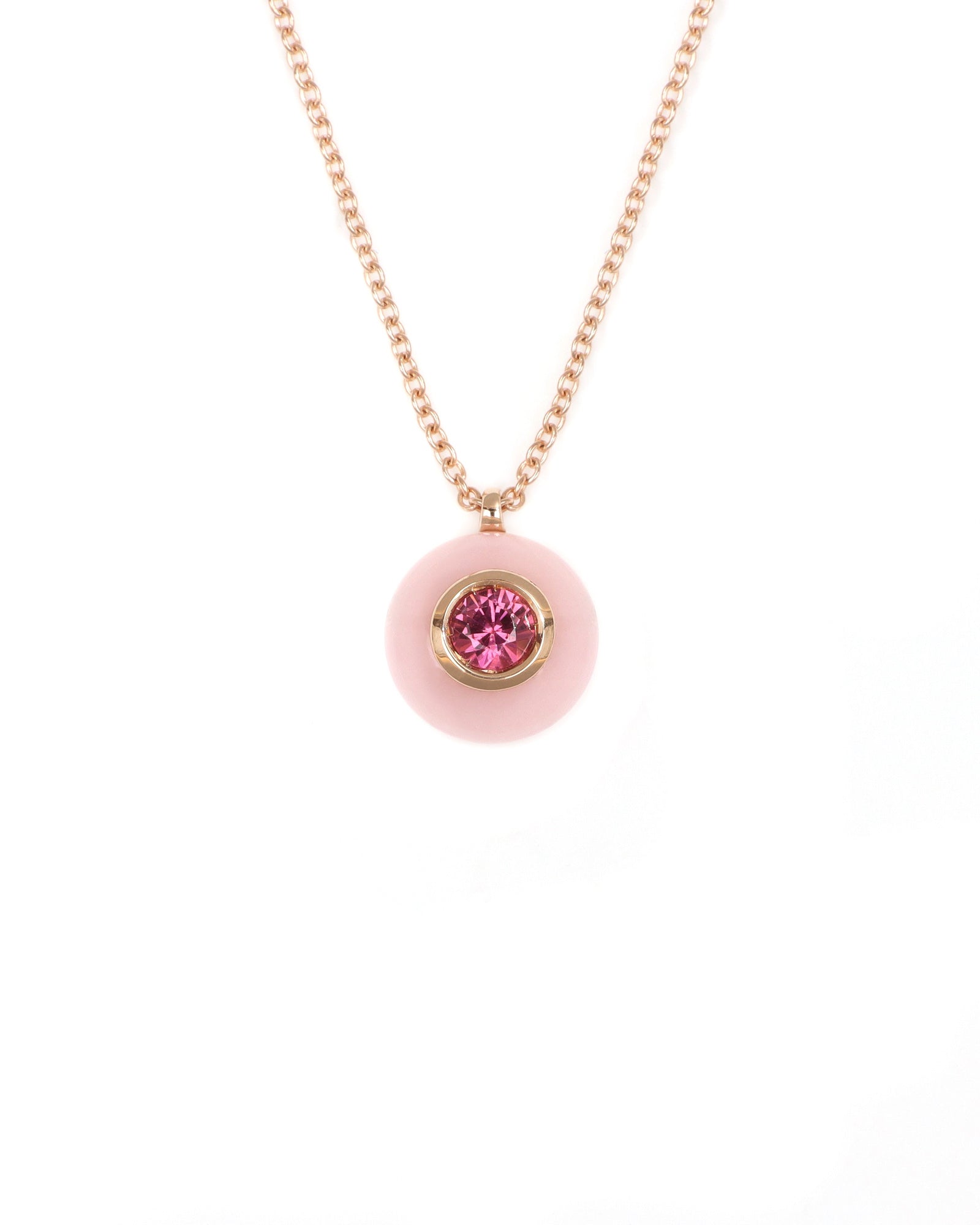 Rose Quartz and Rhodolite Necklace