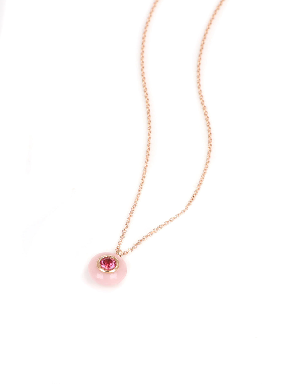 Rose Quartz and Rhodolite Necklace