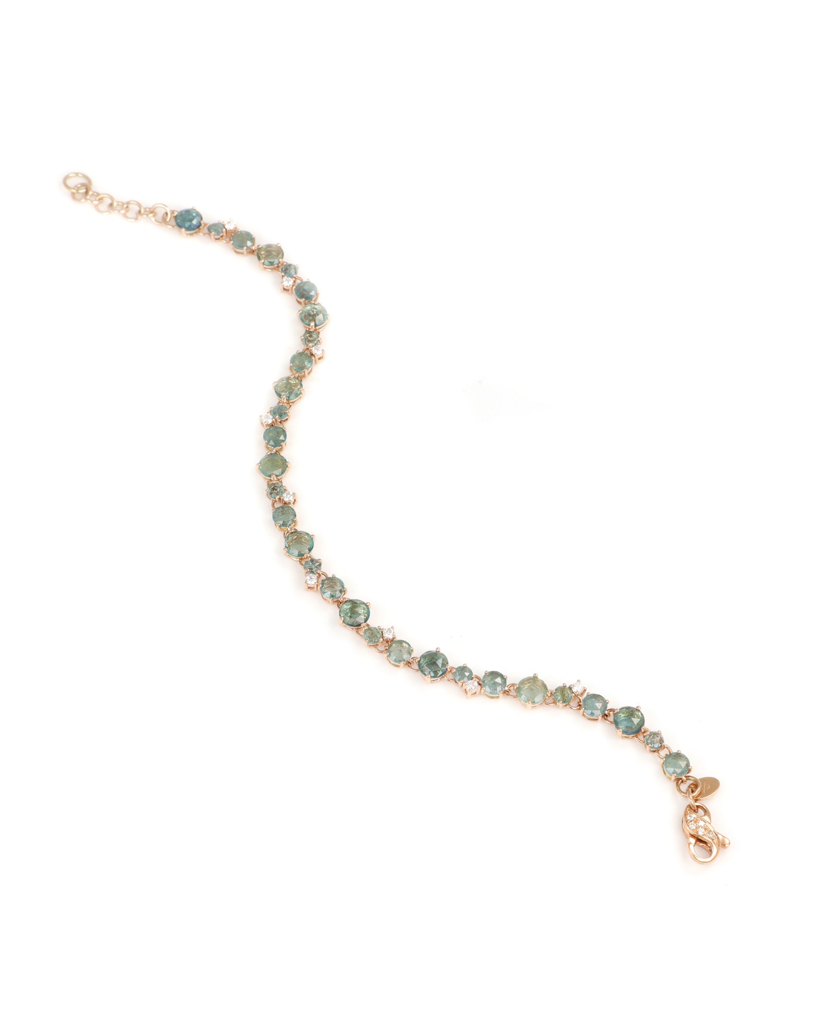 Tourmaline and Diamond Bracelet
