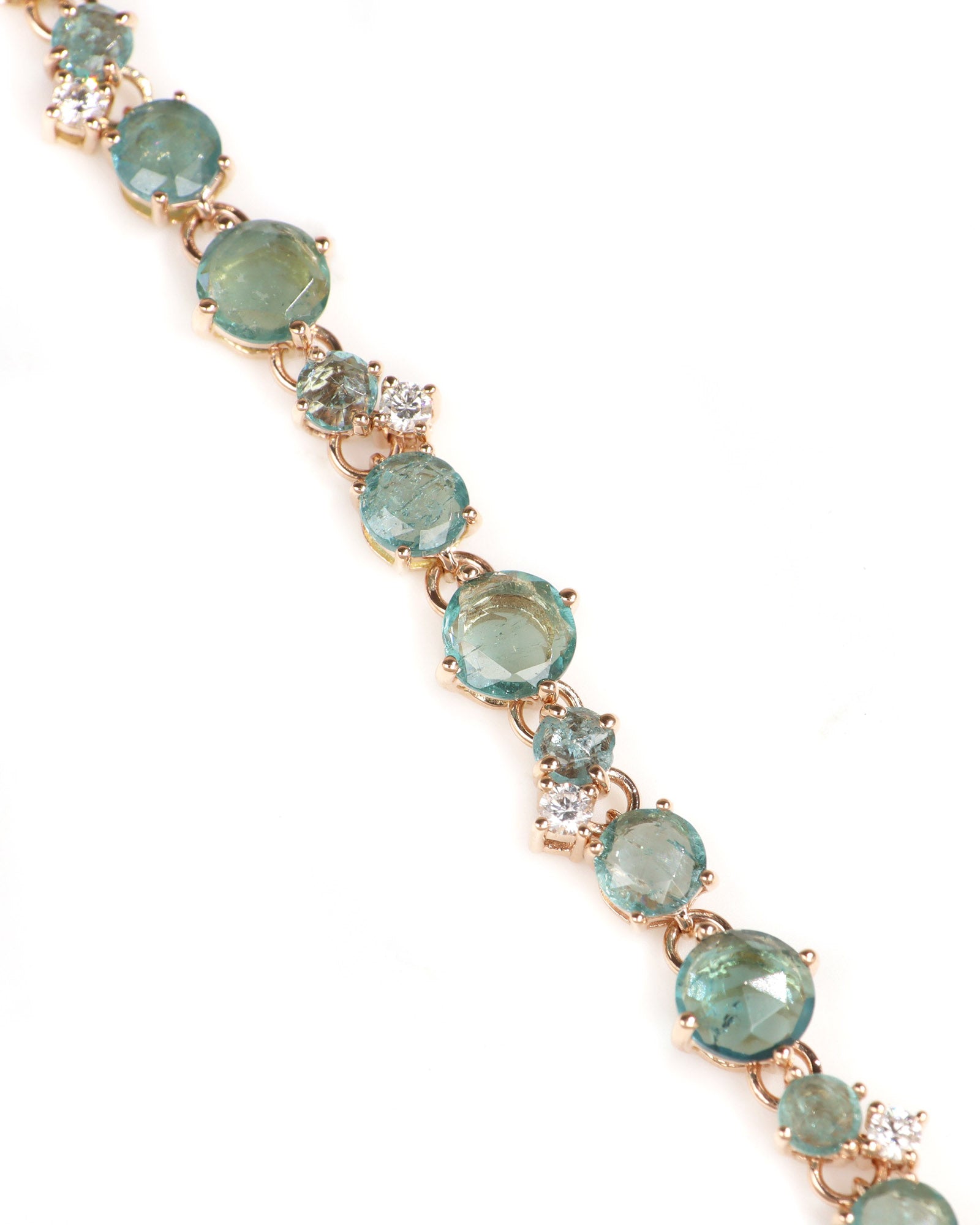 Tourmaline and Diamond Bracelet