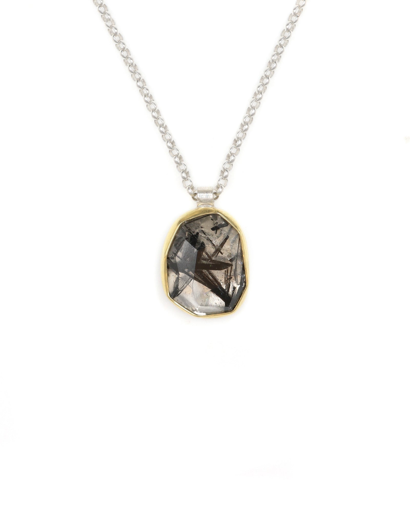 Black Tourmaline Quartz Necklace