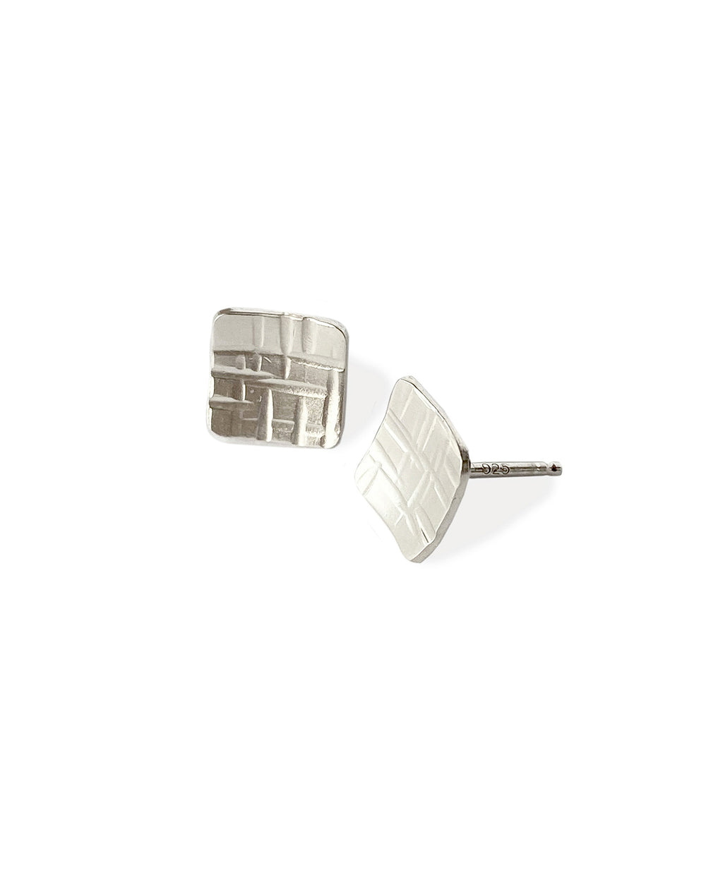 Linear Cell Stud Earrings