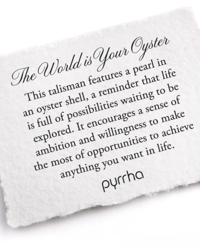 The World is Your Oyster Talisman