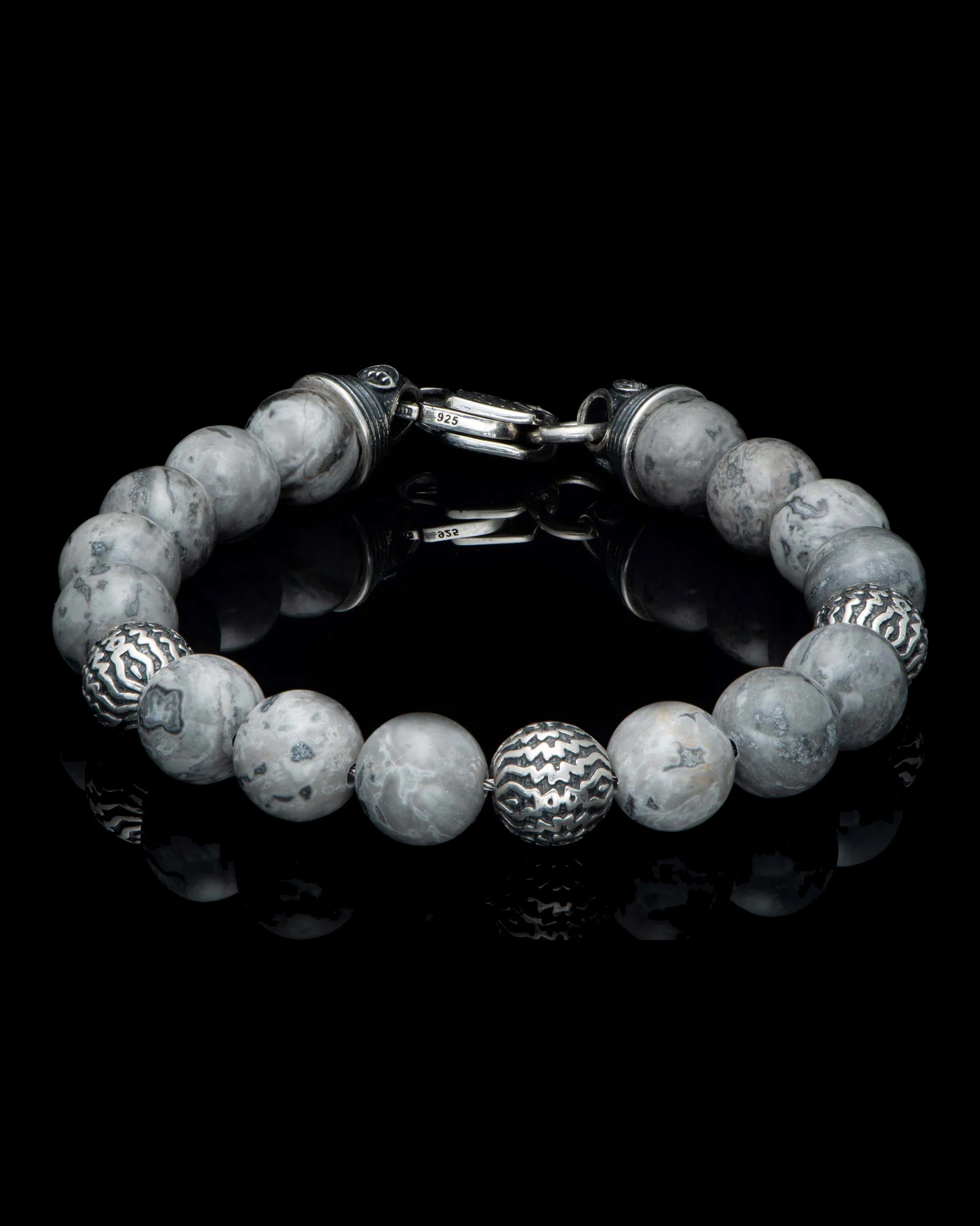 Seaside Silver Agate Bracelet