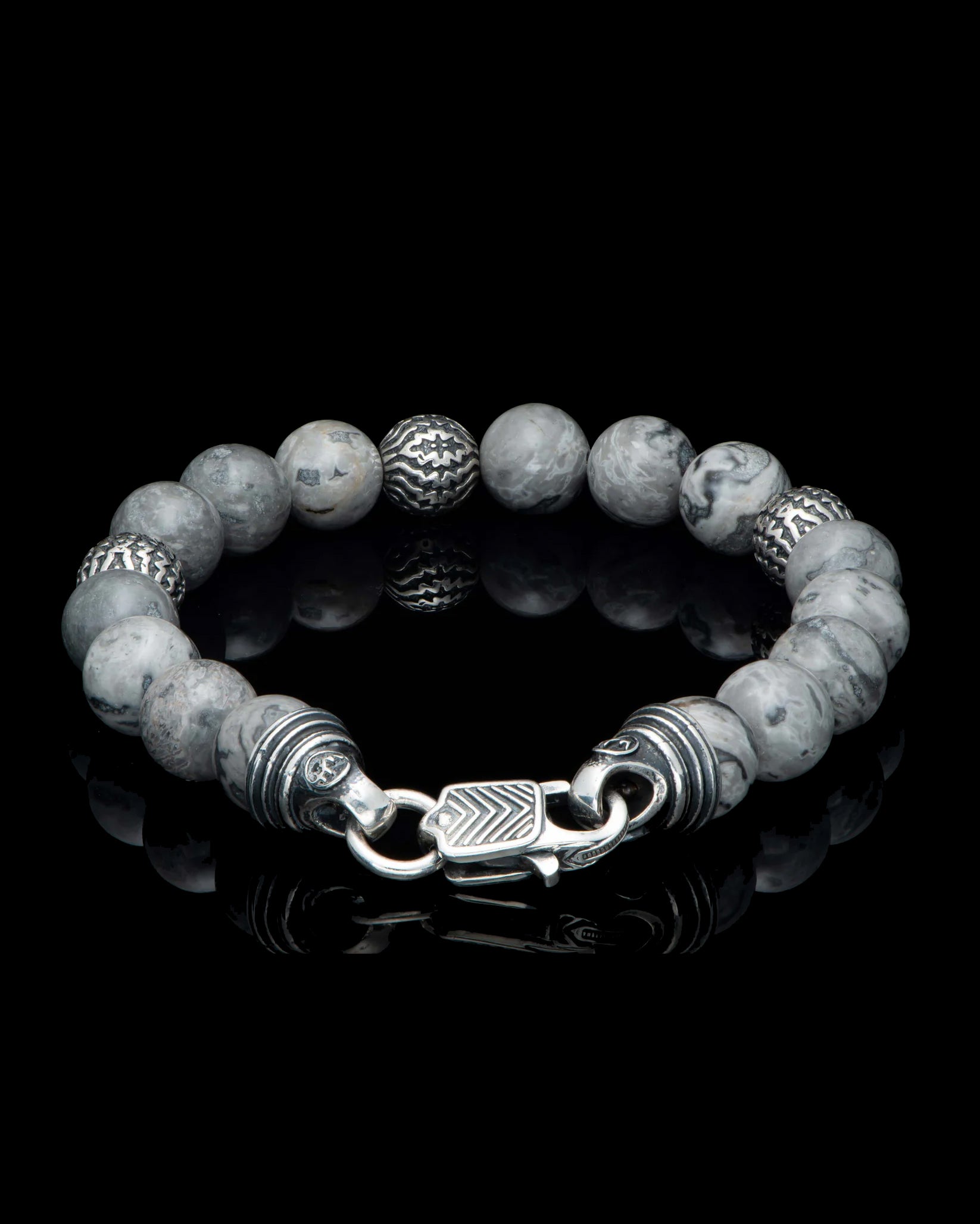 Seaside Silver Agate Bracelet