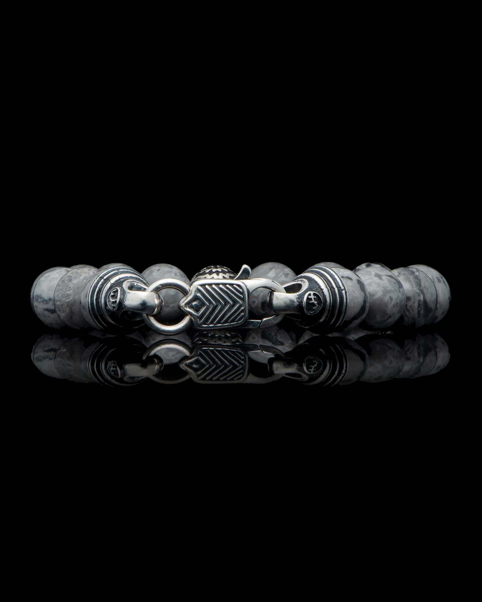 Seaside Silver Agate Bracelet