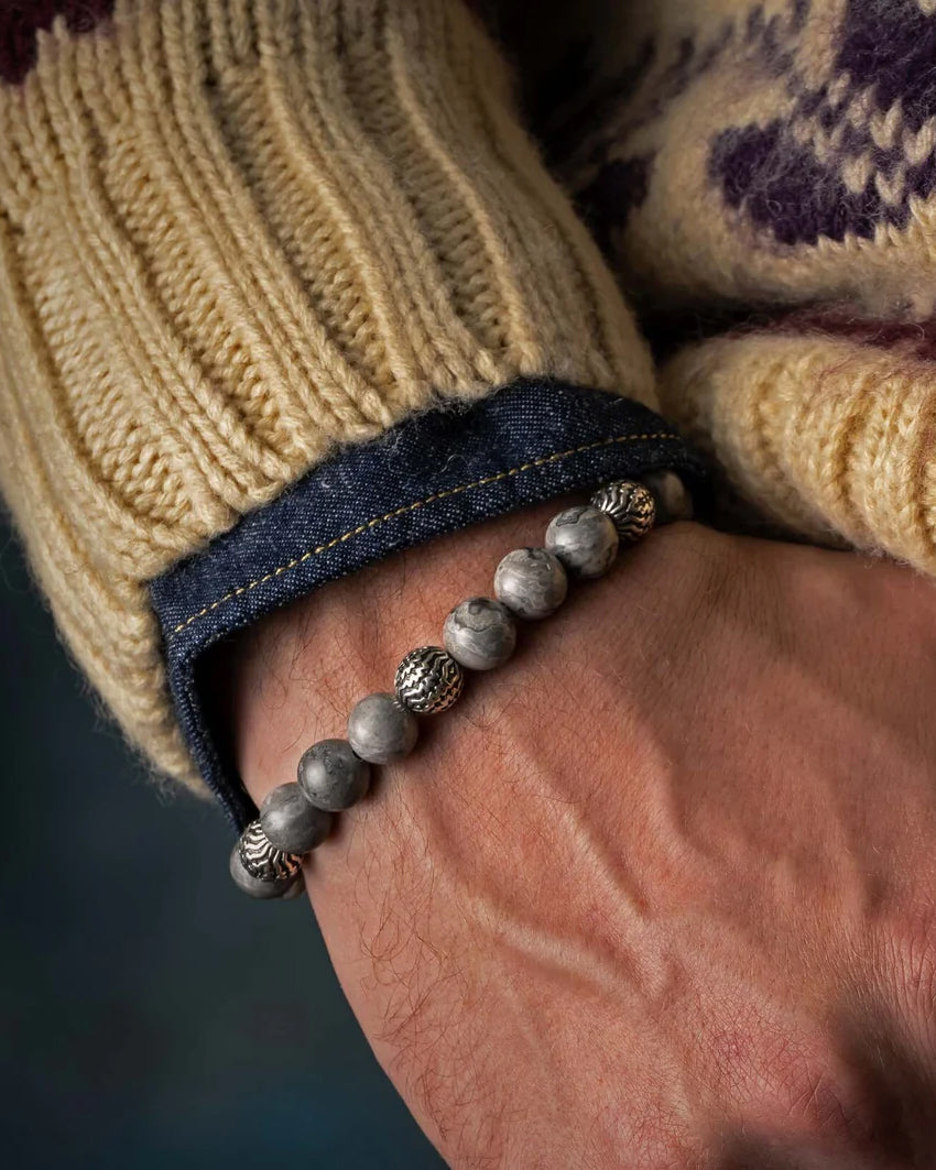 Seaside Silver Agate Bracelet