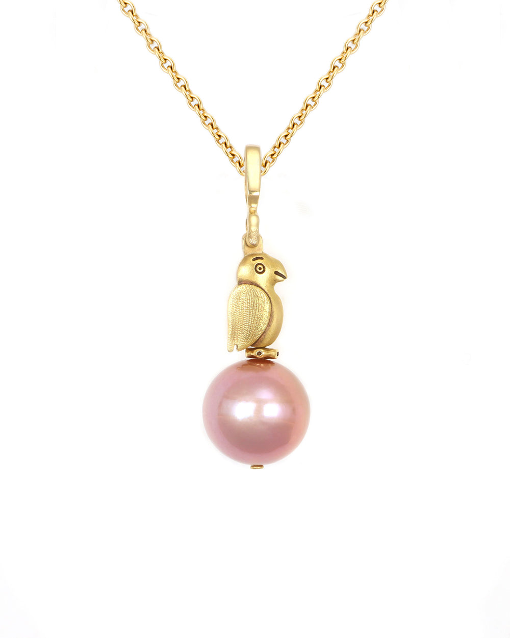 Pink Pearl and Fable Animals Pendant