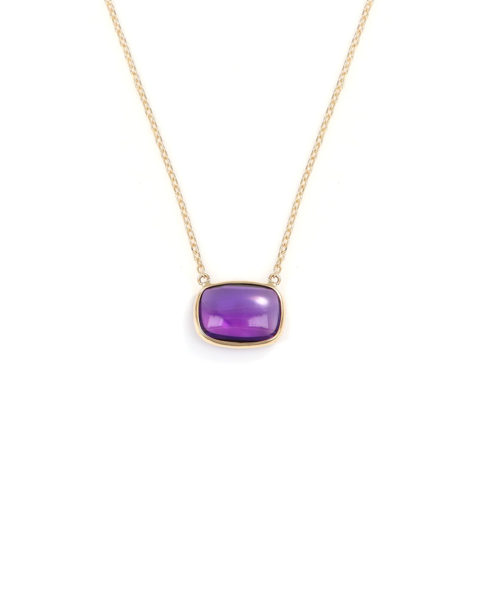 Amethyst Pillow Necklace