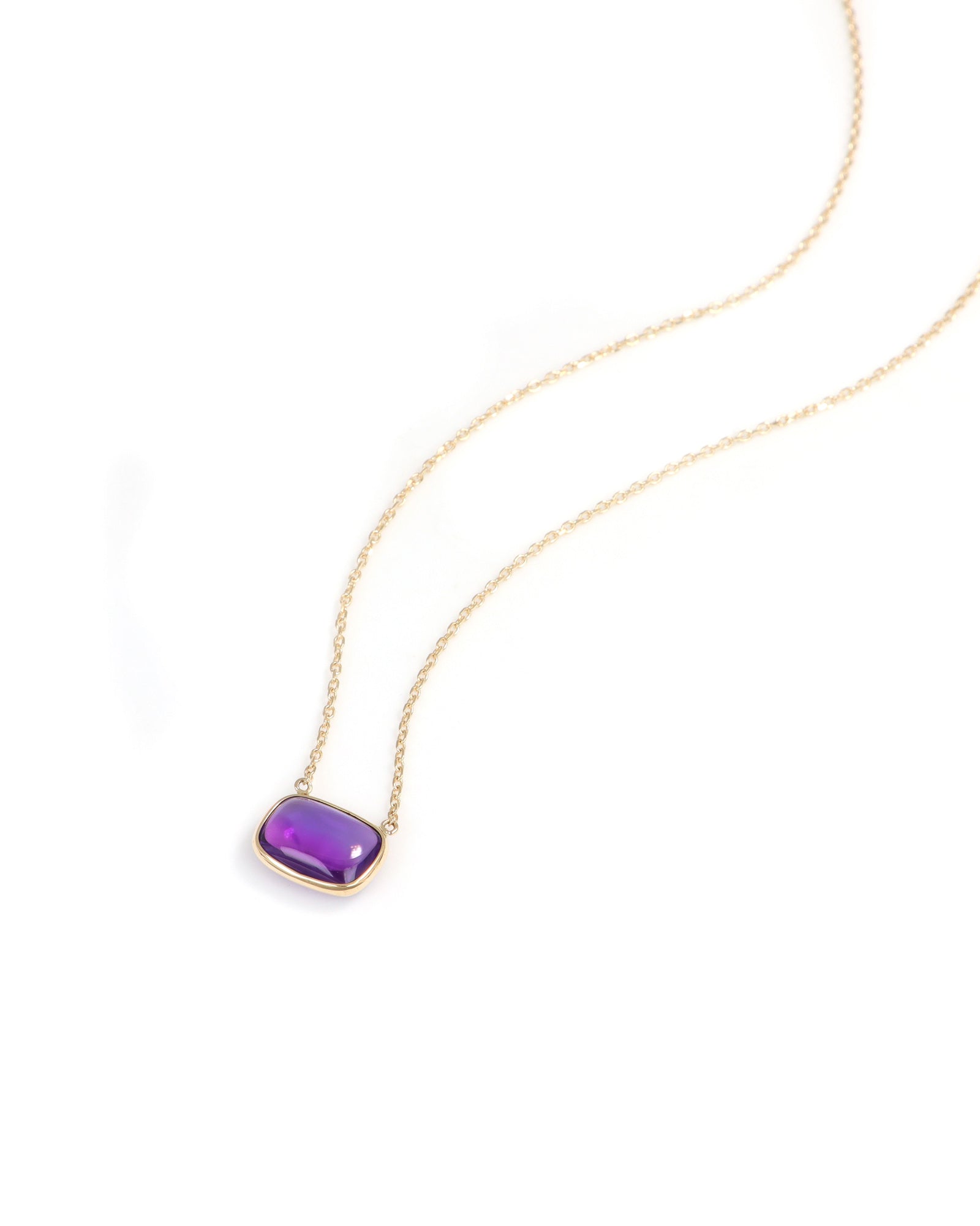 Amethyst Pillow Necklace