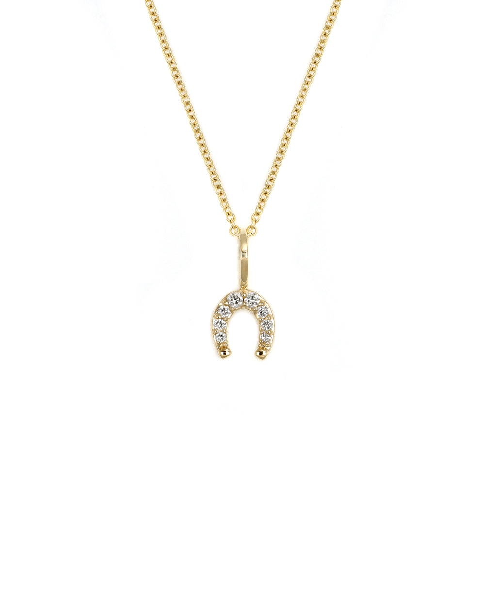 Horseshoe Diamond Charm