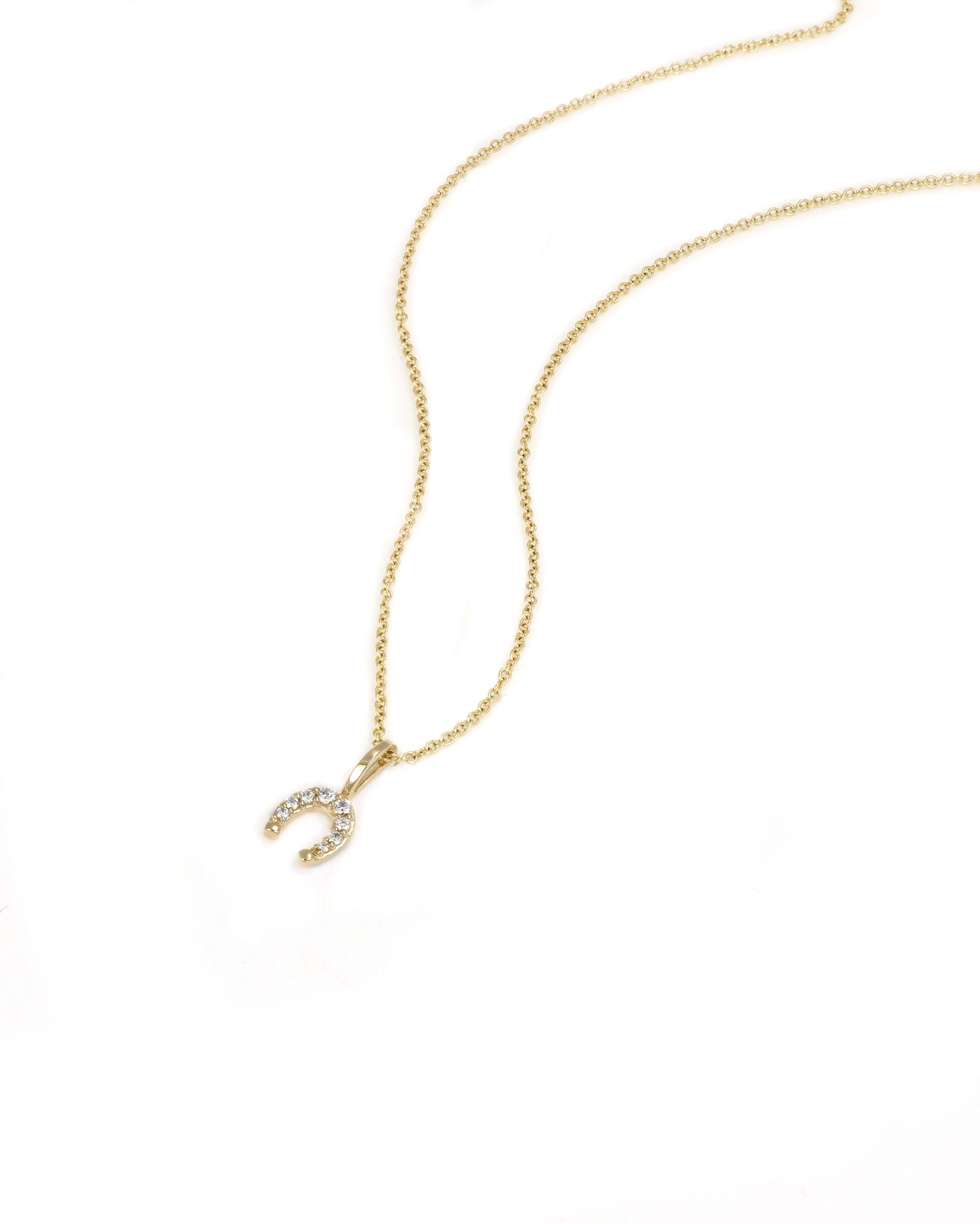 Horseshoe Diamond Charm