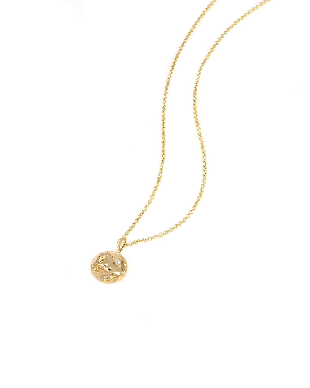 14k Yellow Gold Horse Pendant
