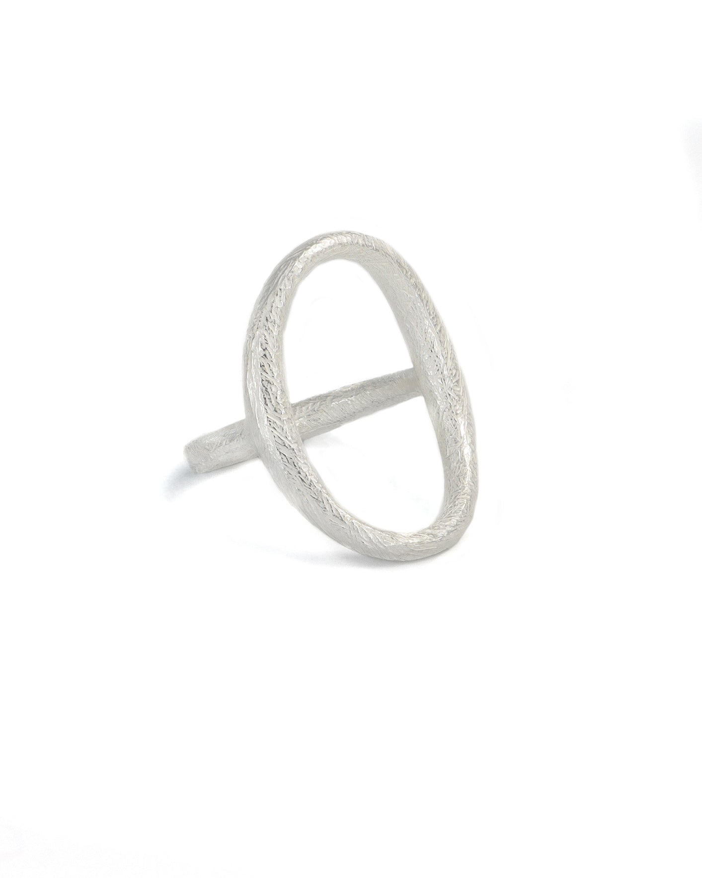 Small Tapered Open Oval Ring