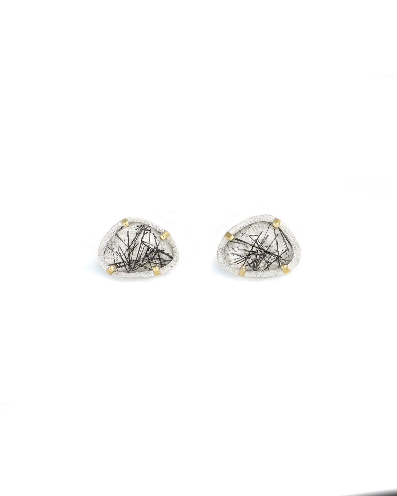 Tourmalinated Quartz Earrings