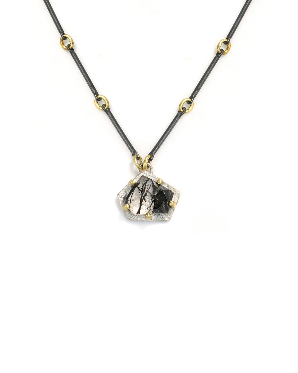 Tourmalinated Quartz Necklace