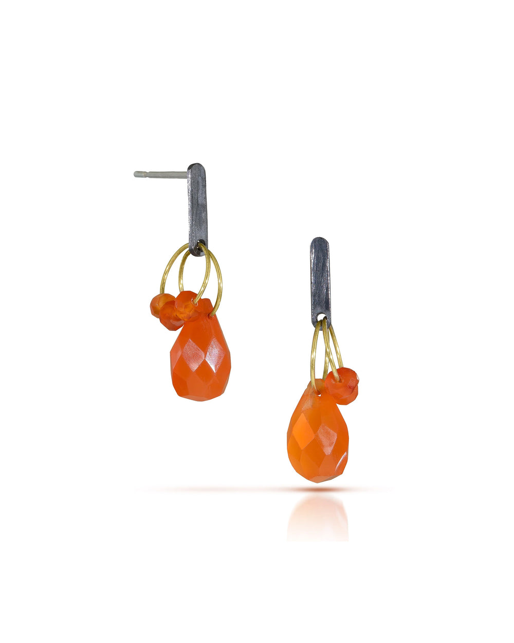 Carnelian Mini Tangle Earrings