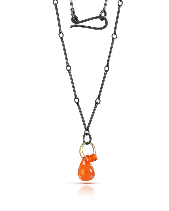 Carnelian Mini Tangle Necklace