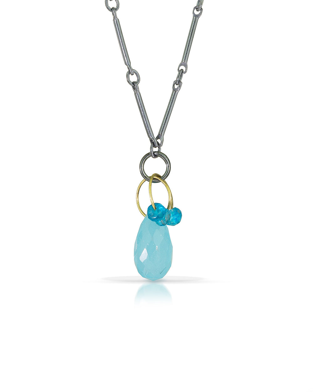 Blue Mini Tangle Necklace