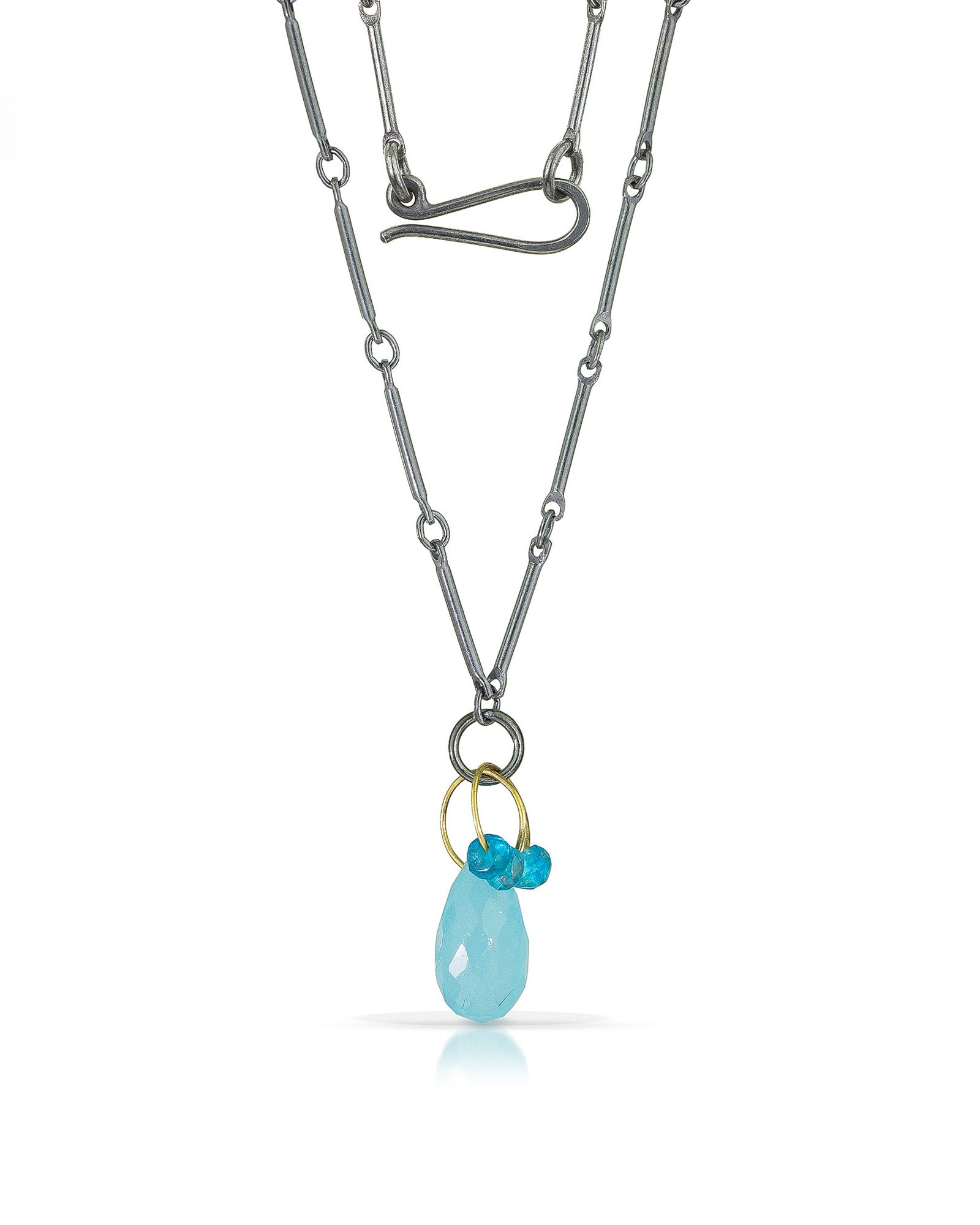 Blue Mini Tangle Necklace