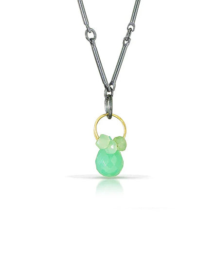 Chrysoprase Mini Tangle Necklace