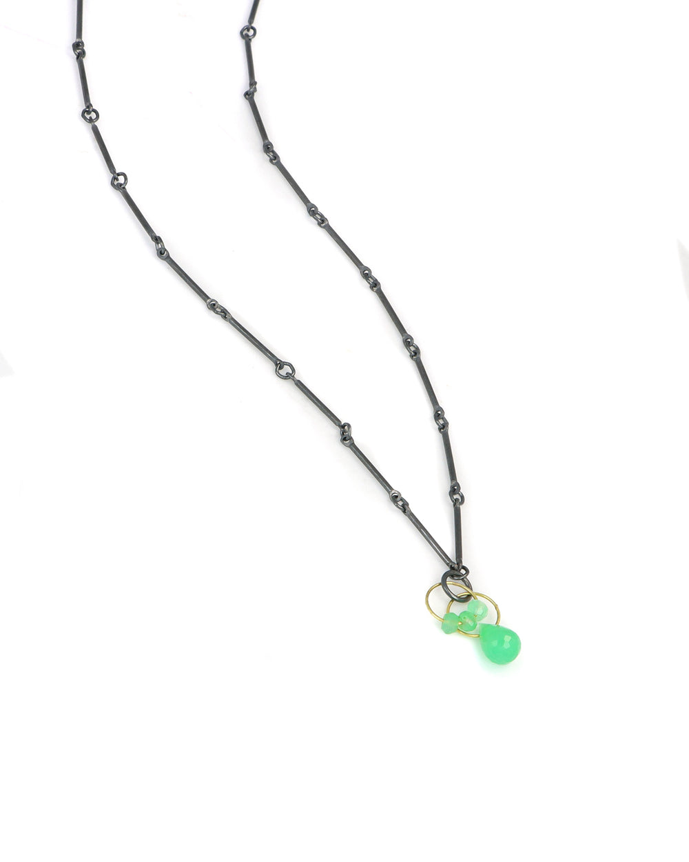 Chrysoprase Mini Tangle Necklace