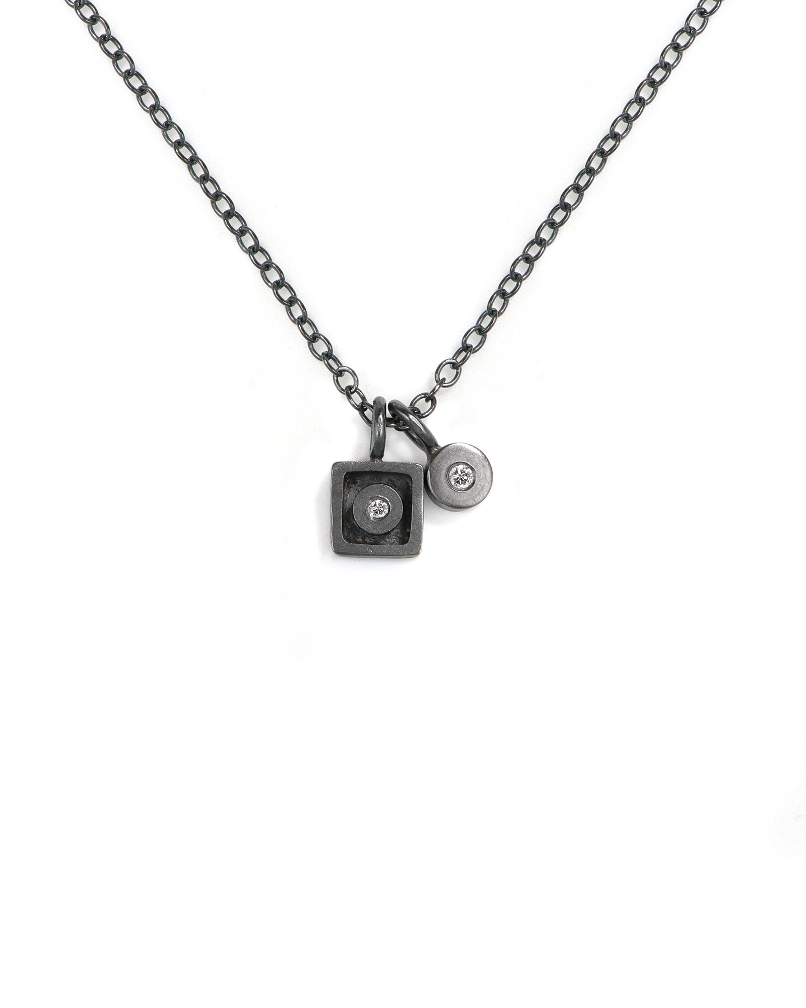 Square and Dot Necklace