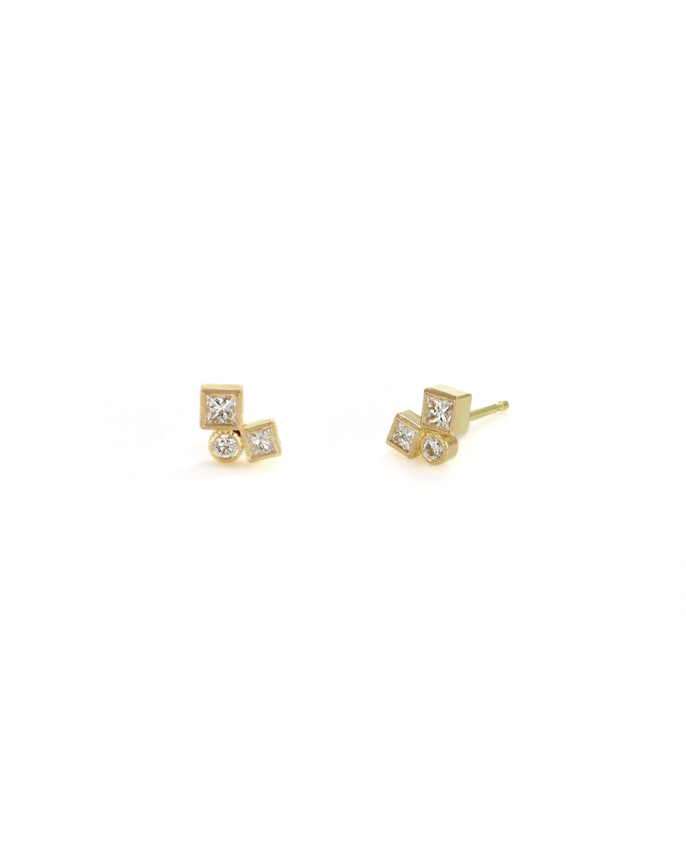 Diamond Confetti Cluster Stud Earrings