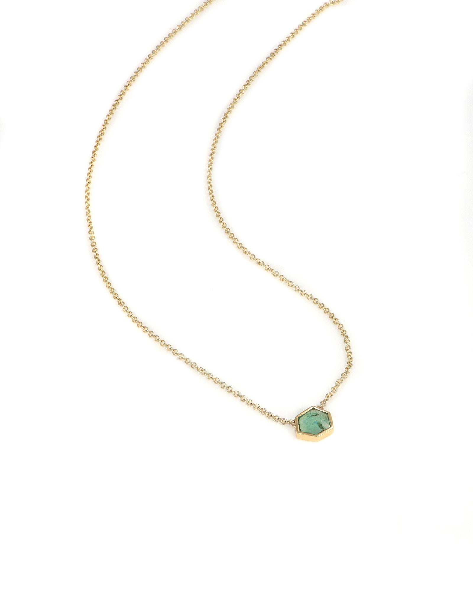 Rose Cut Montana Sapphire Pendant