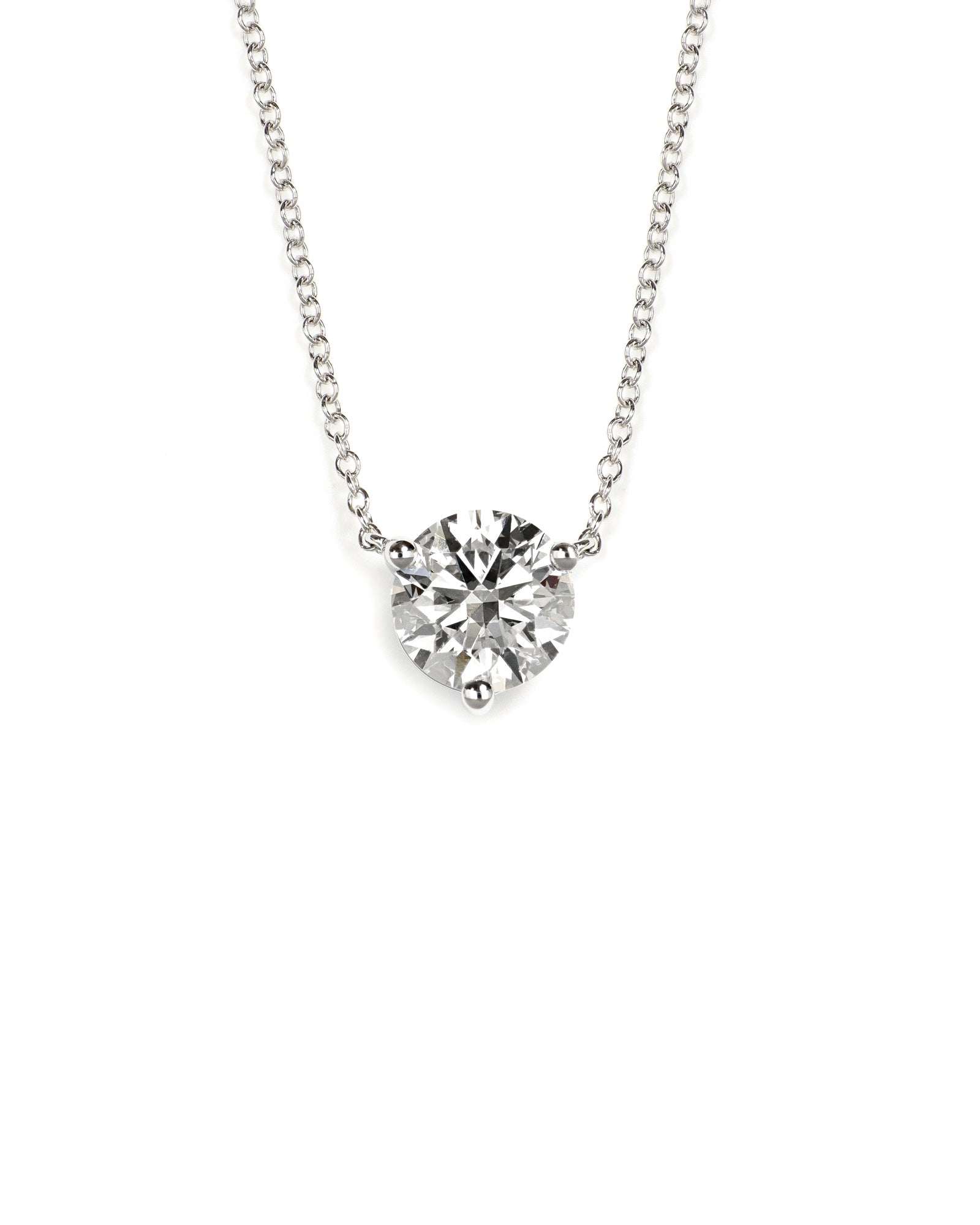 Solitaire Lab Diamond Pendant