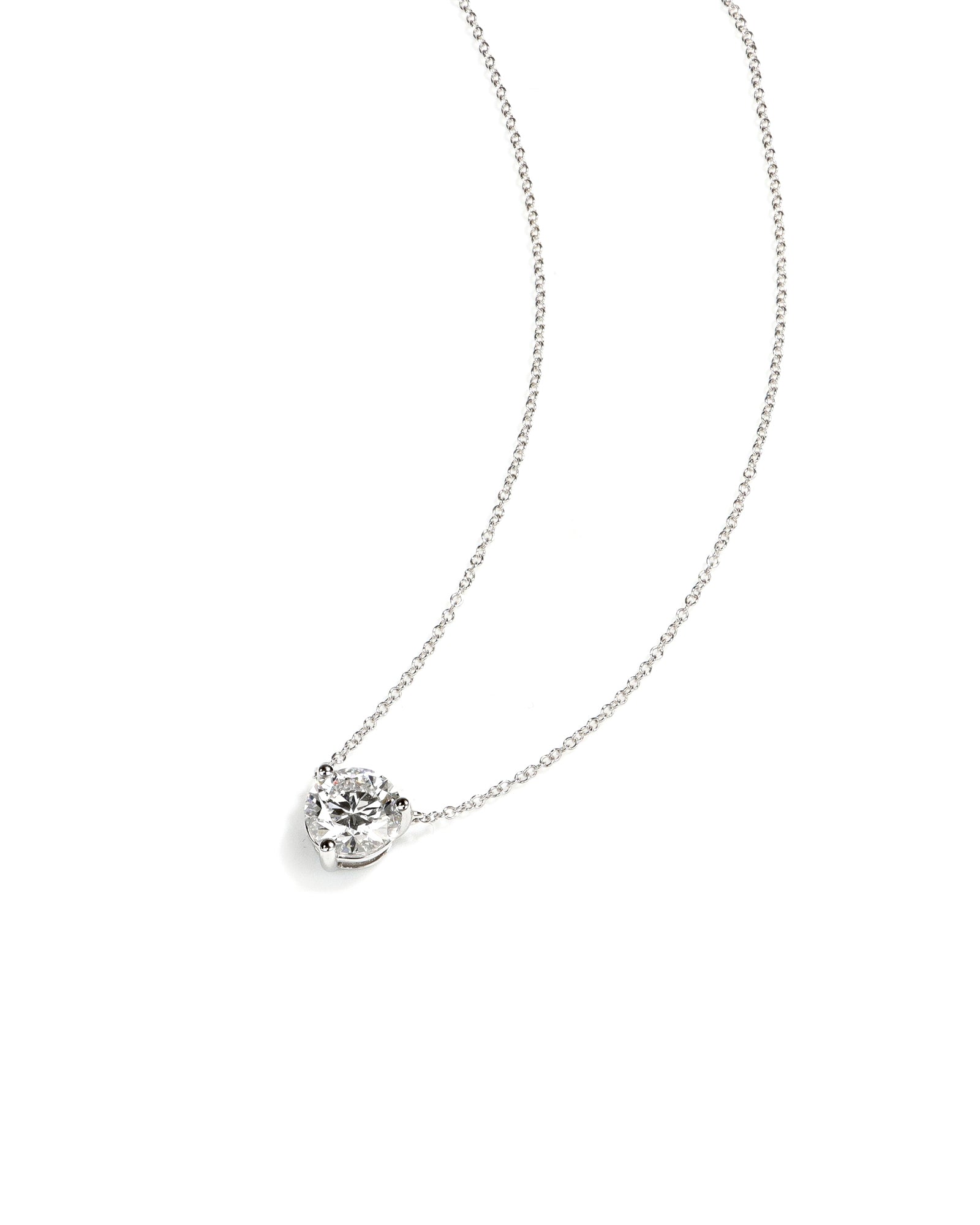 Solitaire Lab Diamond Pendant
