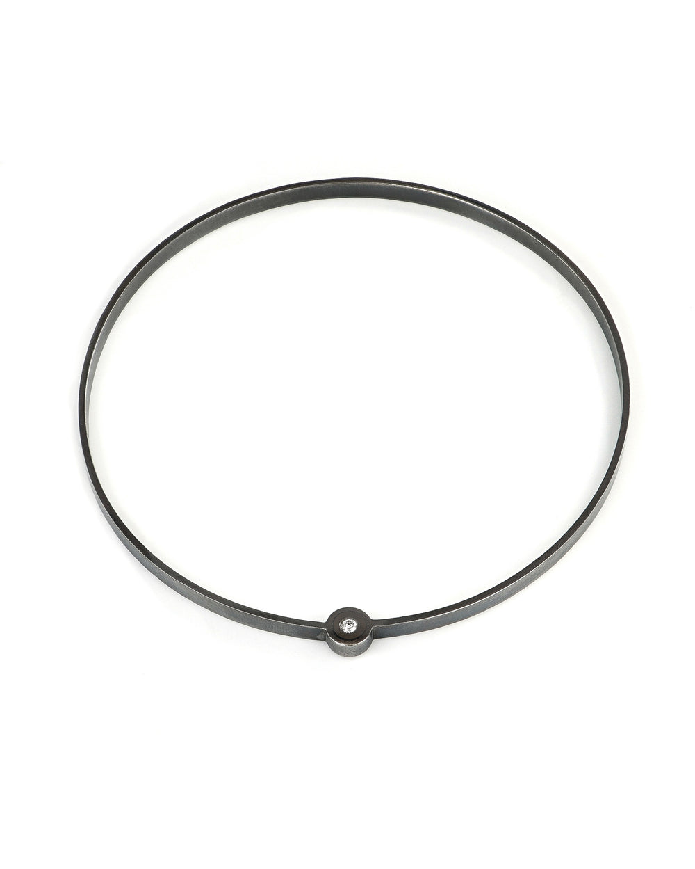 Oxidized Orbit Bangle