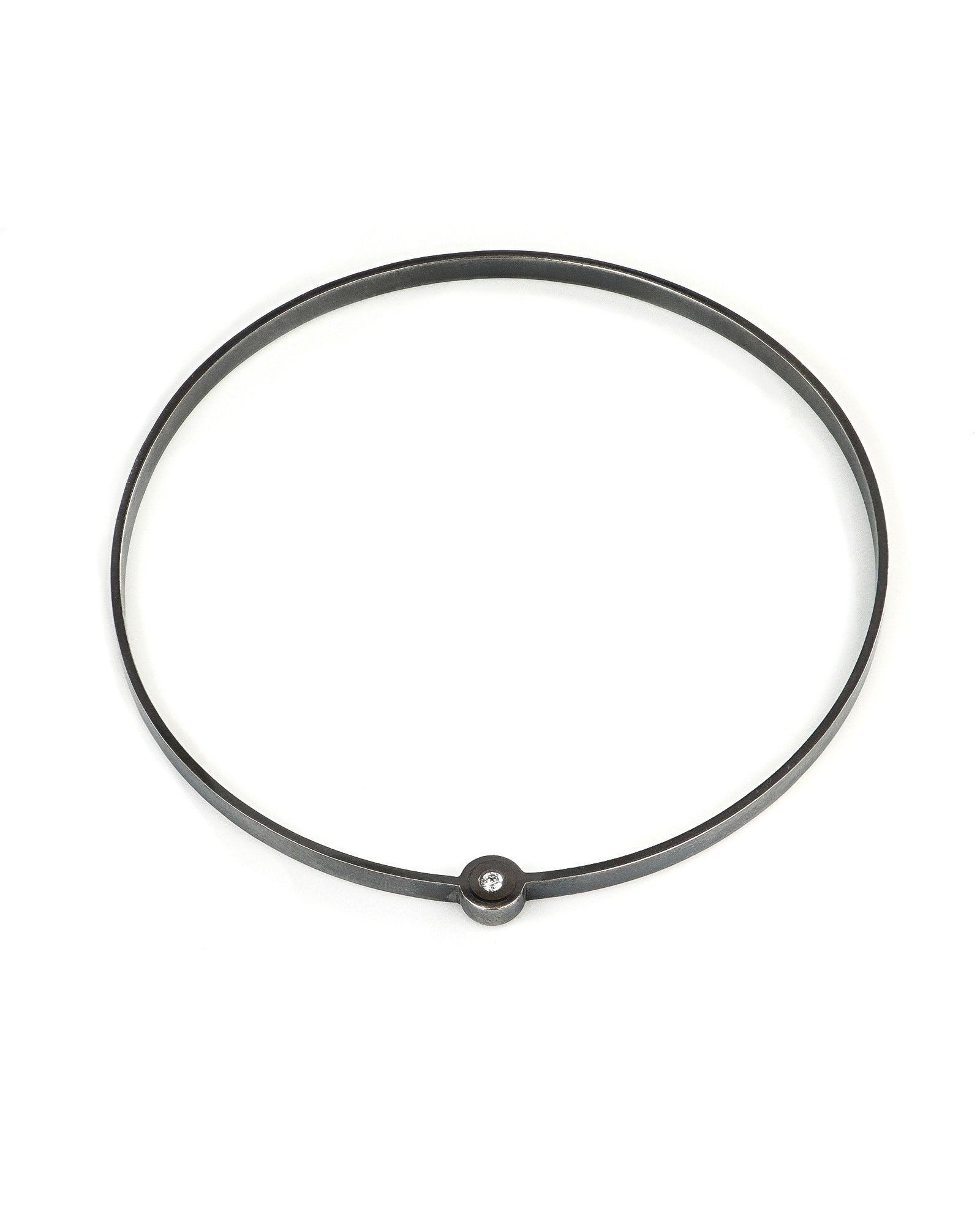 Oxidized Orbit Bangle