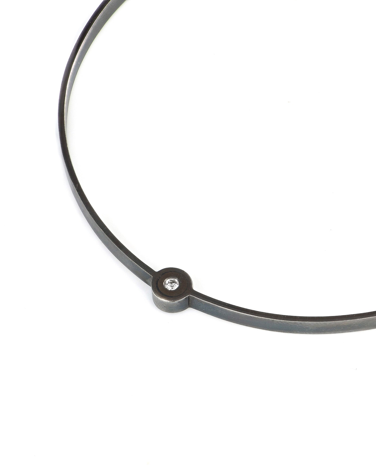 Oxidized Orbit Bangle