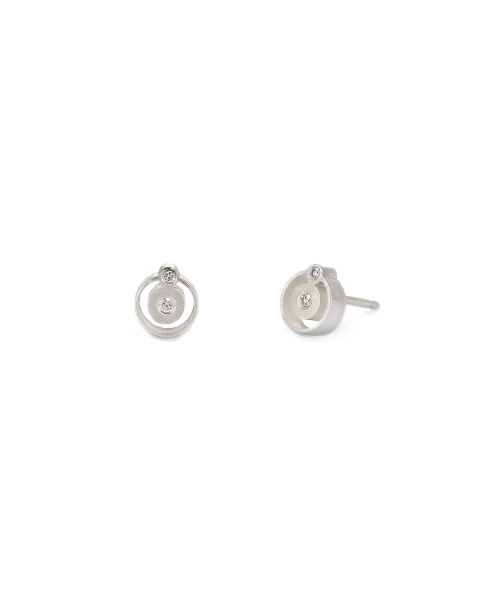 Silver Orbit Studs