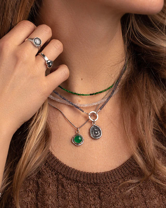14k Emerald Necklace