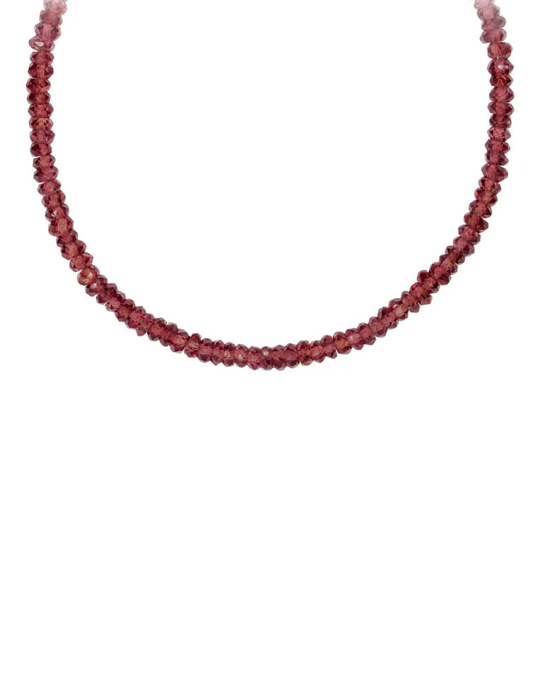 Faceted Garnet Necklace