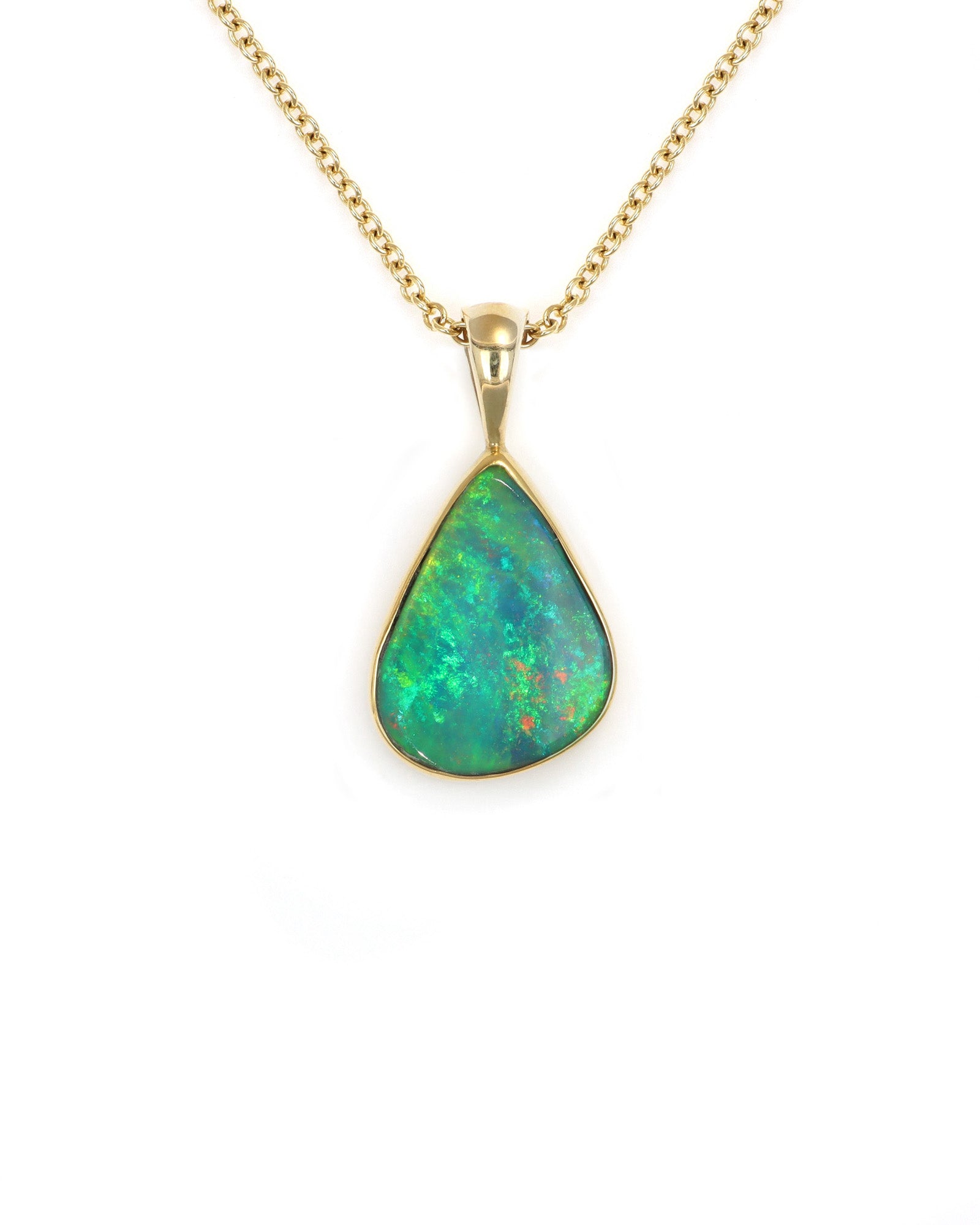 Irregular Drop Opal Pendant