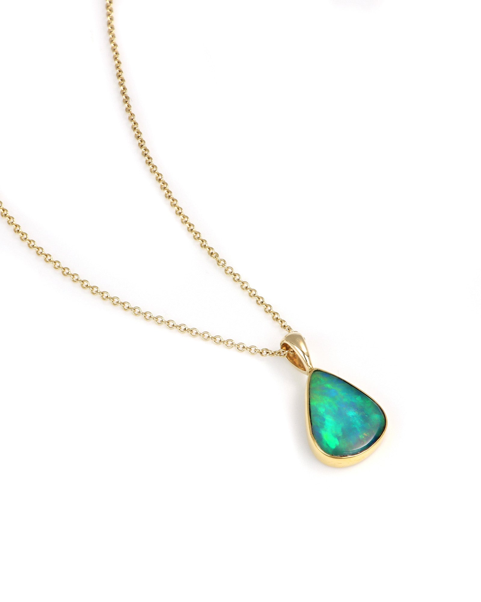 Irregular Drop Opal Pendant