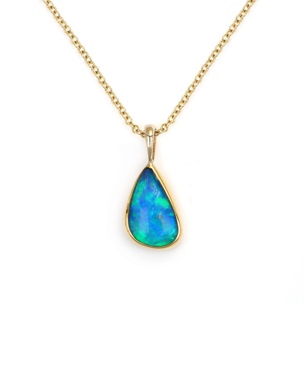 Irregular Drop Opal Pendant